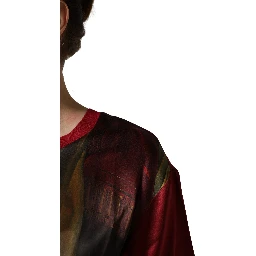 Maroon Royal Crown Dress Queen Painting Silk  T-shirt