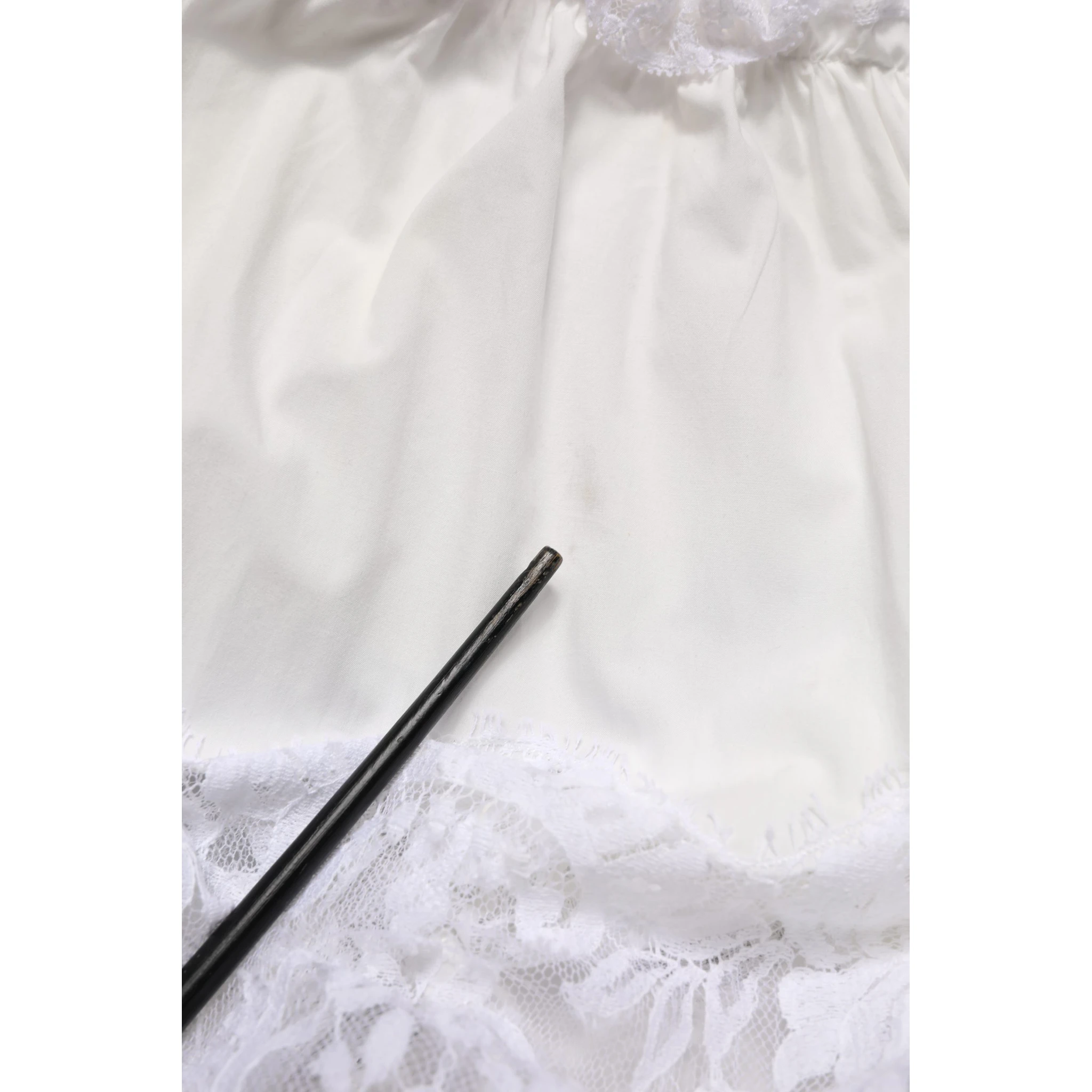 White Cotton Sleeveless Lace Maxi Dress