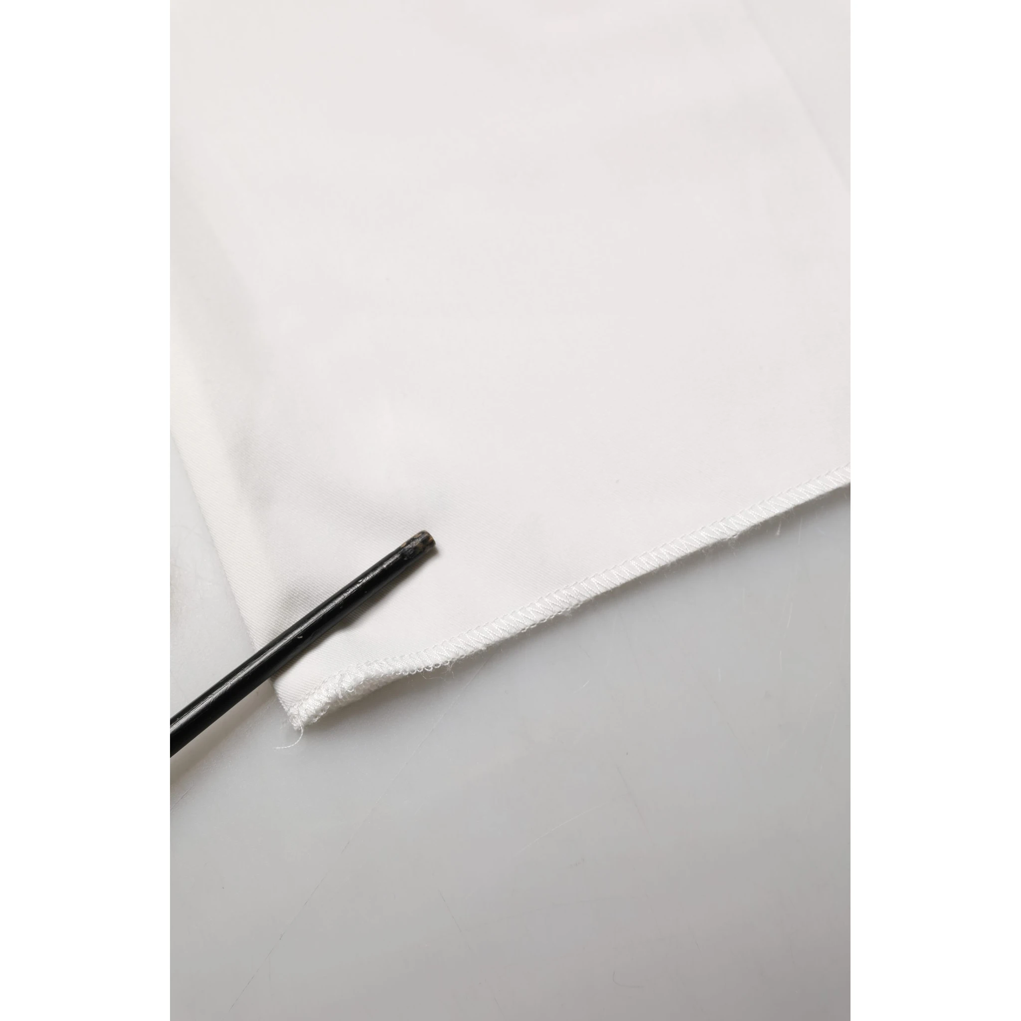 White Mid Waisted Wide Leg Chino Women Trouser Pants