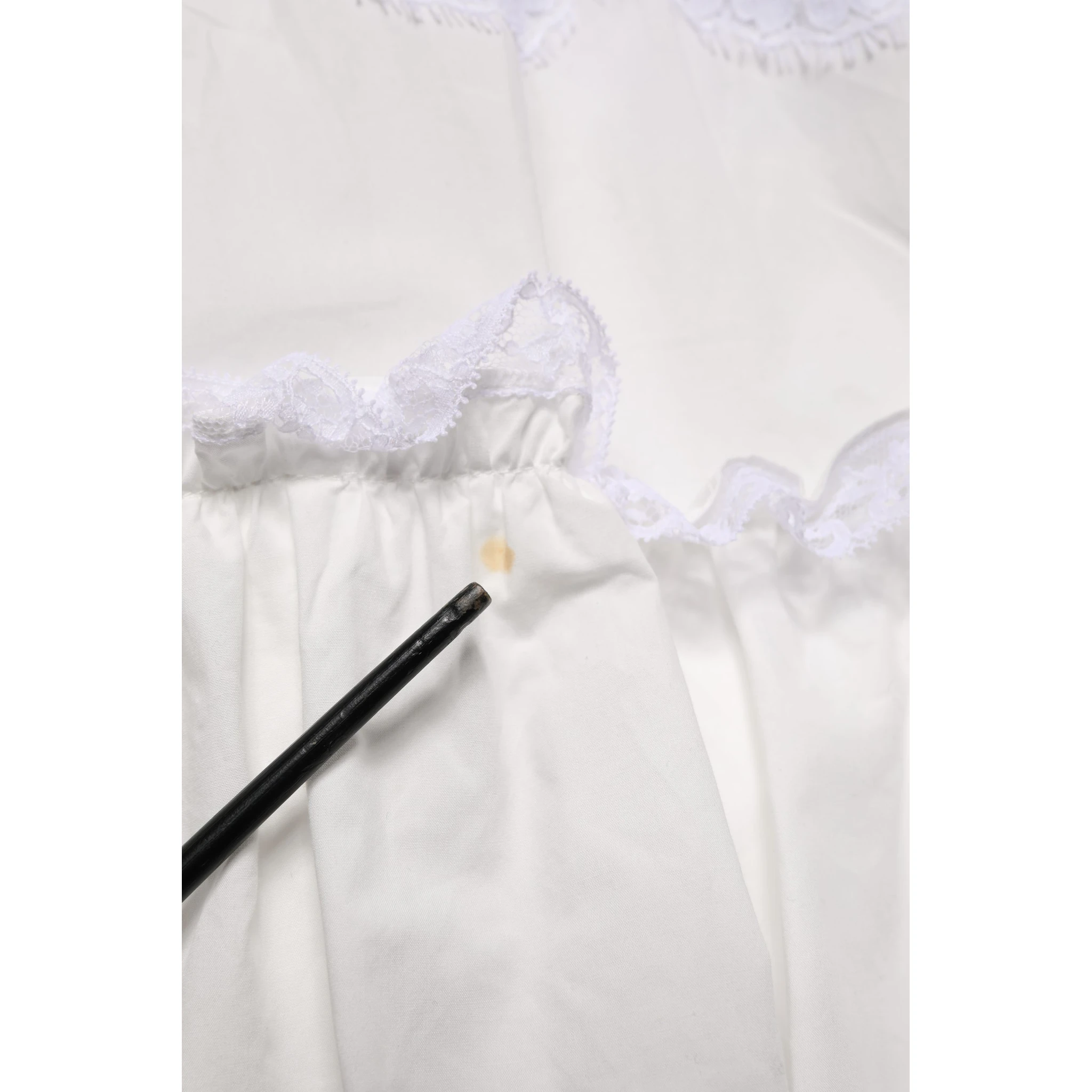 White Cotton Sleeveless Lace Maxi Dress