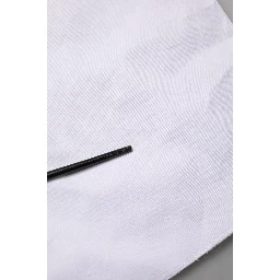 White Mid Waist Straight Chino Women Trouser Pants
