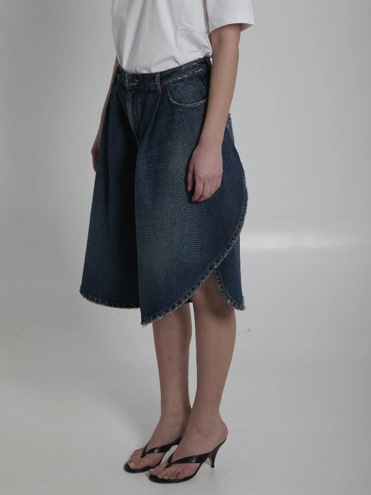 Dark ocean tulip shorts alternative