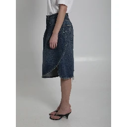 Dark ocean tulip shorts