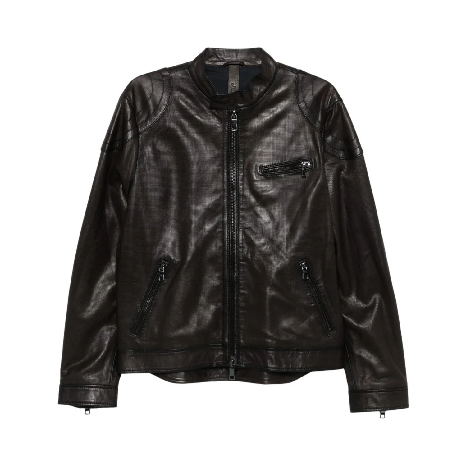 THE JACK AND JACKIE LEATHERS Jackets Brown