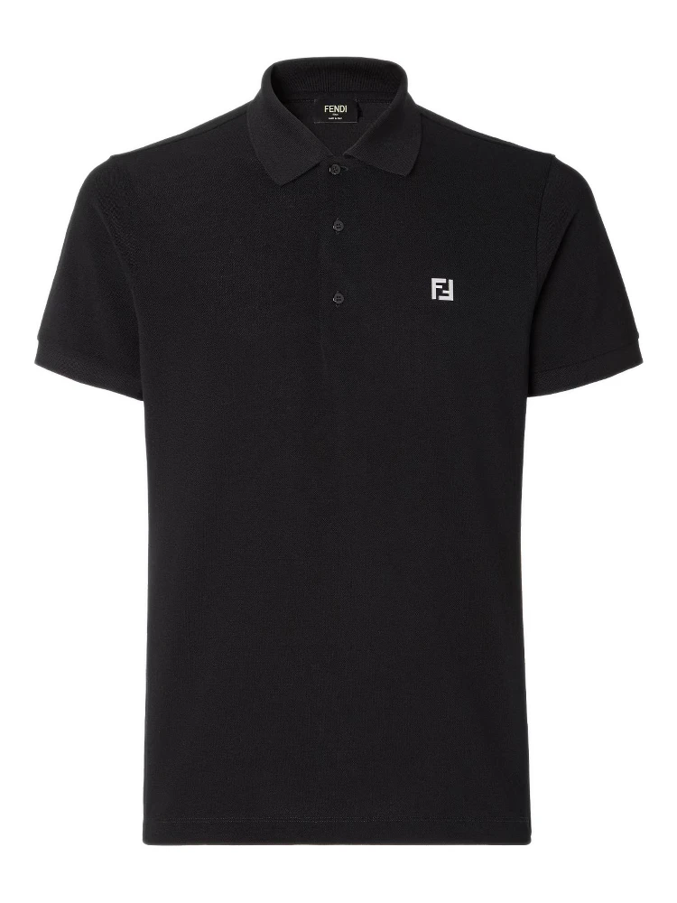 تيشيرتات وبولو من فندي باللون الأسود