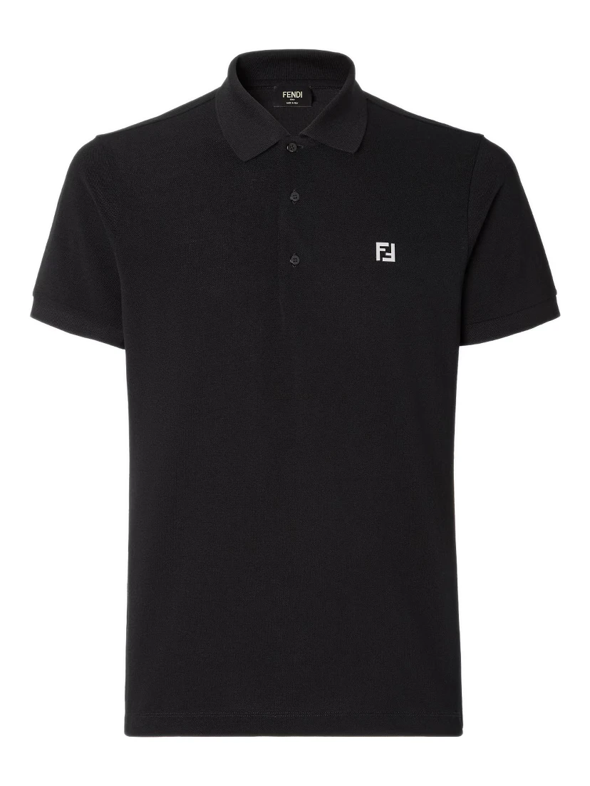 تيشيرتات وبولو من فندي باللون الأسود