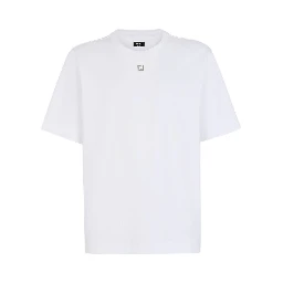 تيشيرتات وبولو من فندي باللون الأبيض