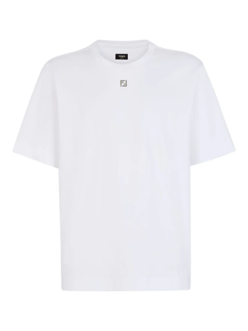 تيشيرتات وبولو من فندي باللون الأبيض