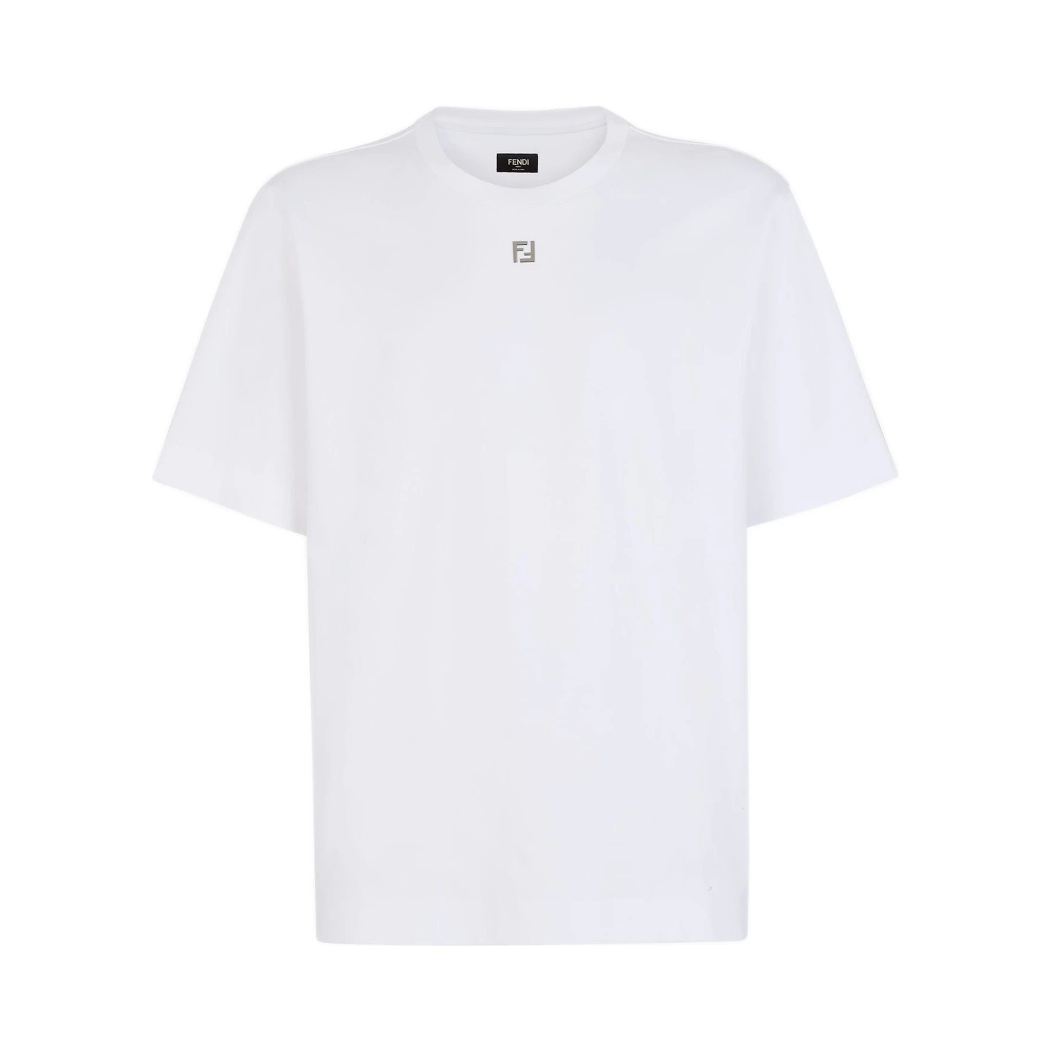 تيشيرتات وبولو من فندي باللون الأبيض