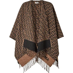 أوشحة فندي بنية اللون