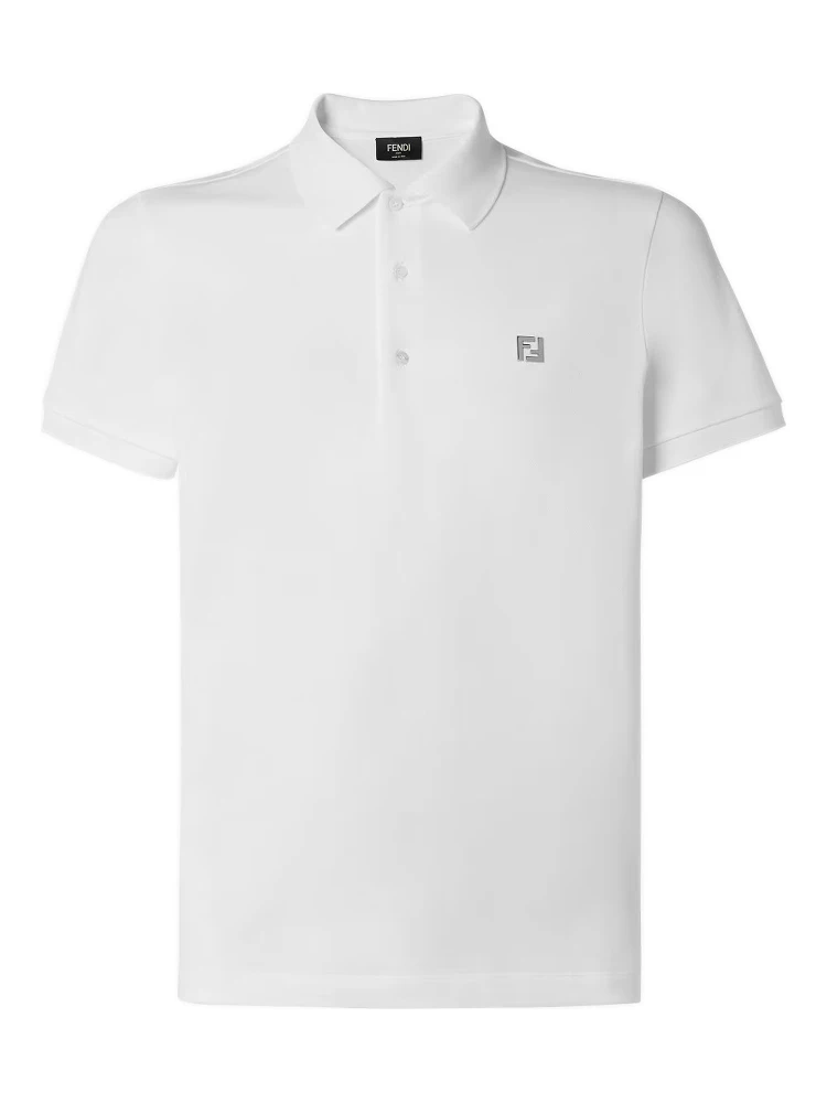 تيشيرتات وبولو من فندي باللون الأبيض