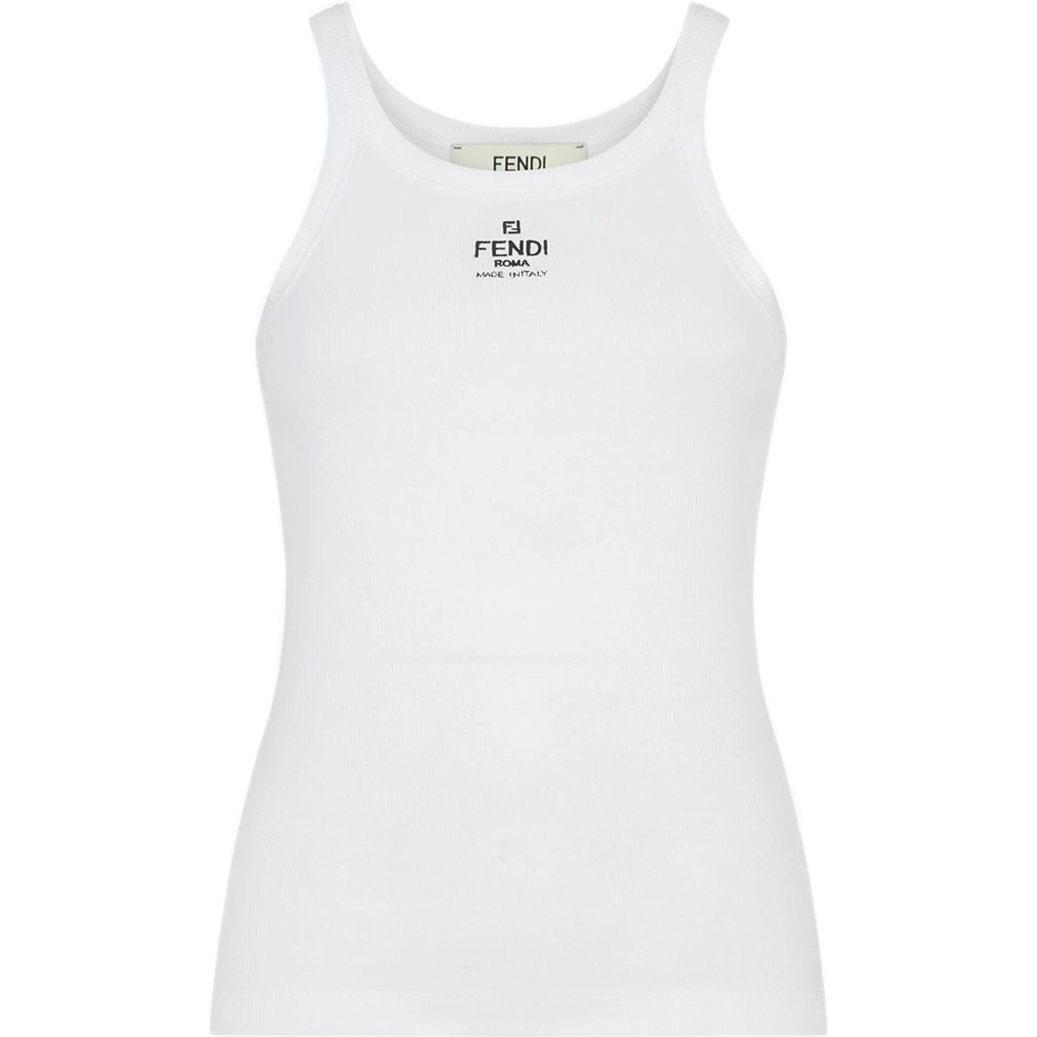 بلوزة فندي بيضاء