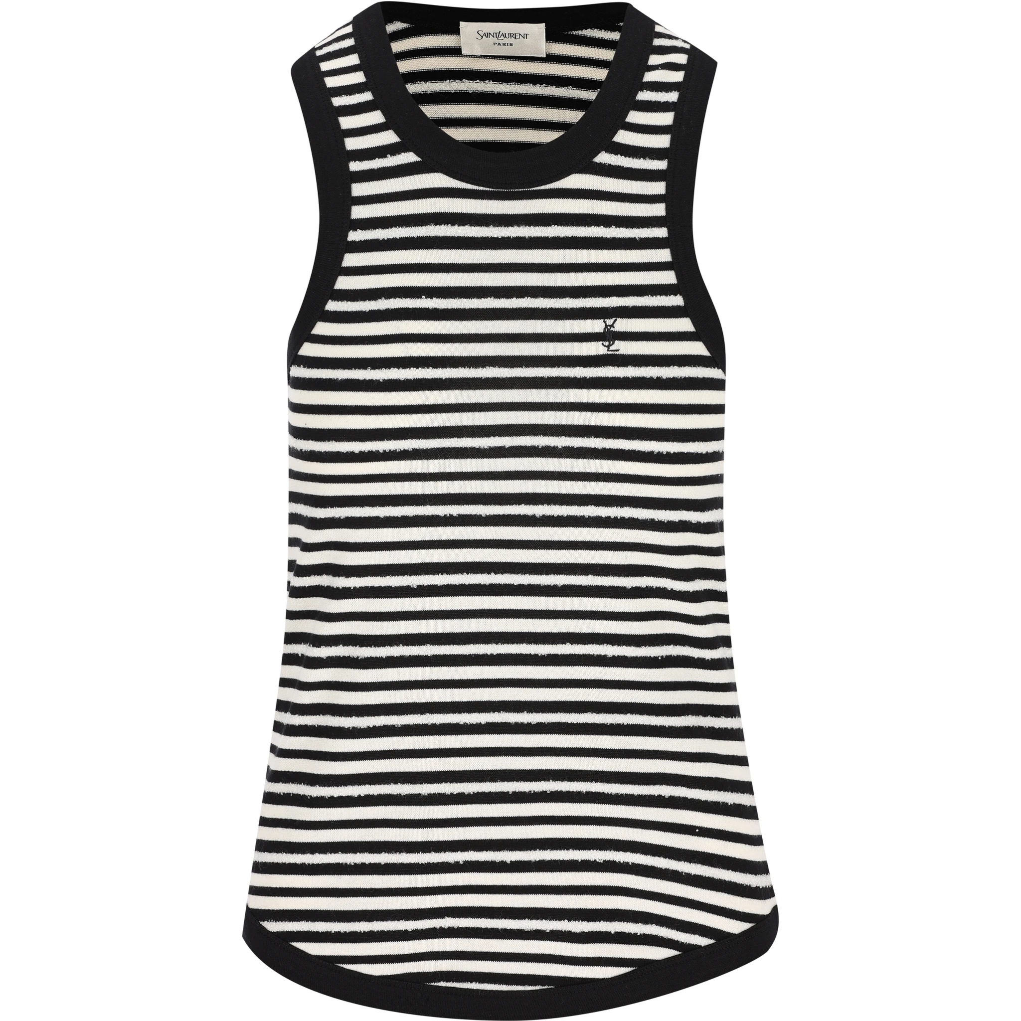 بلوزة سوداء من سان لوران