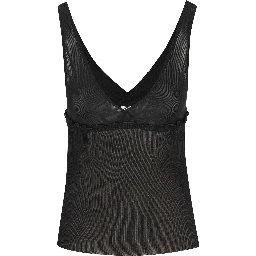 بلوزة سوداء من سان لوران