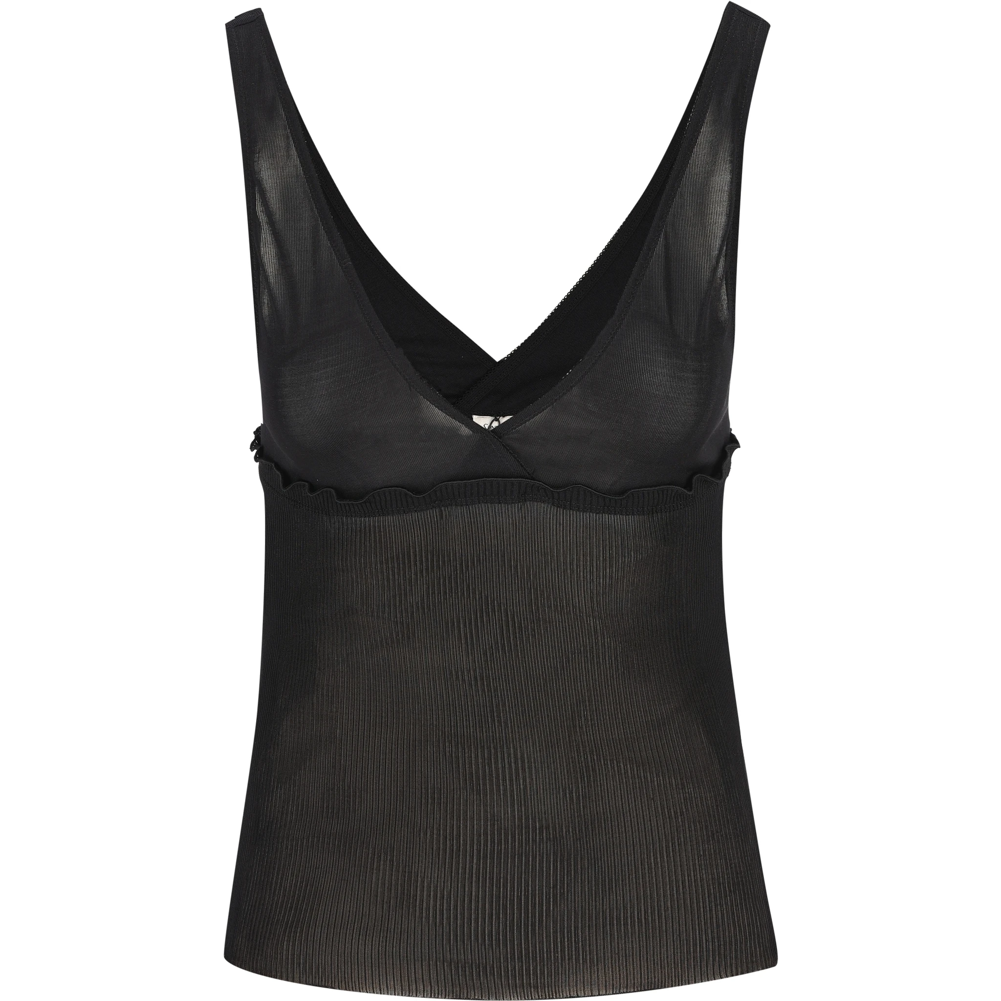 بلوزة سوداء من سان لوران