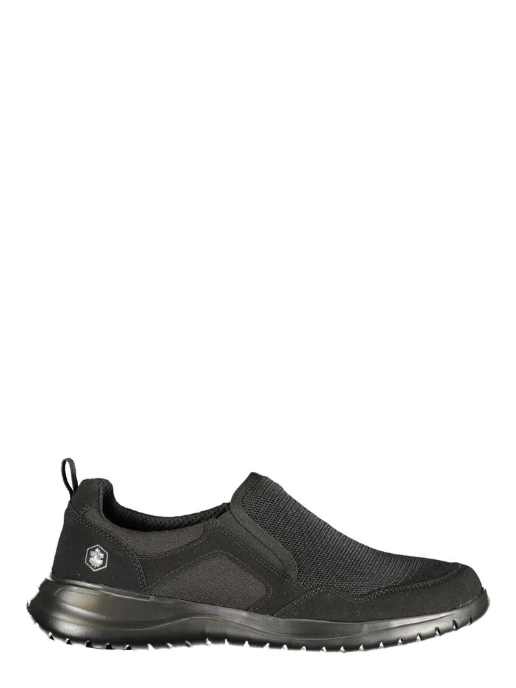 Black Polyurethane Men's Sneaker