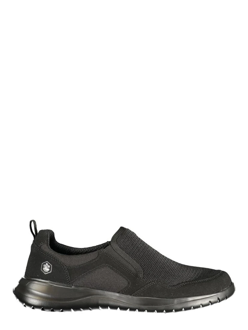 Black Polyurethane Men's Sneaker