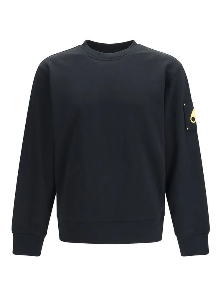 Black Cotton Sweatshirt