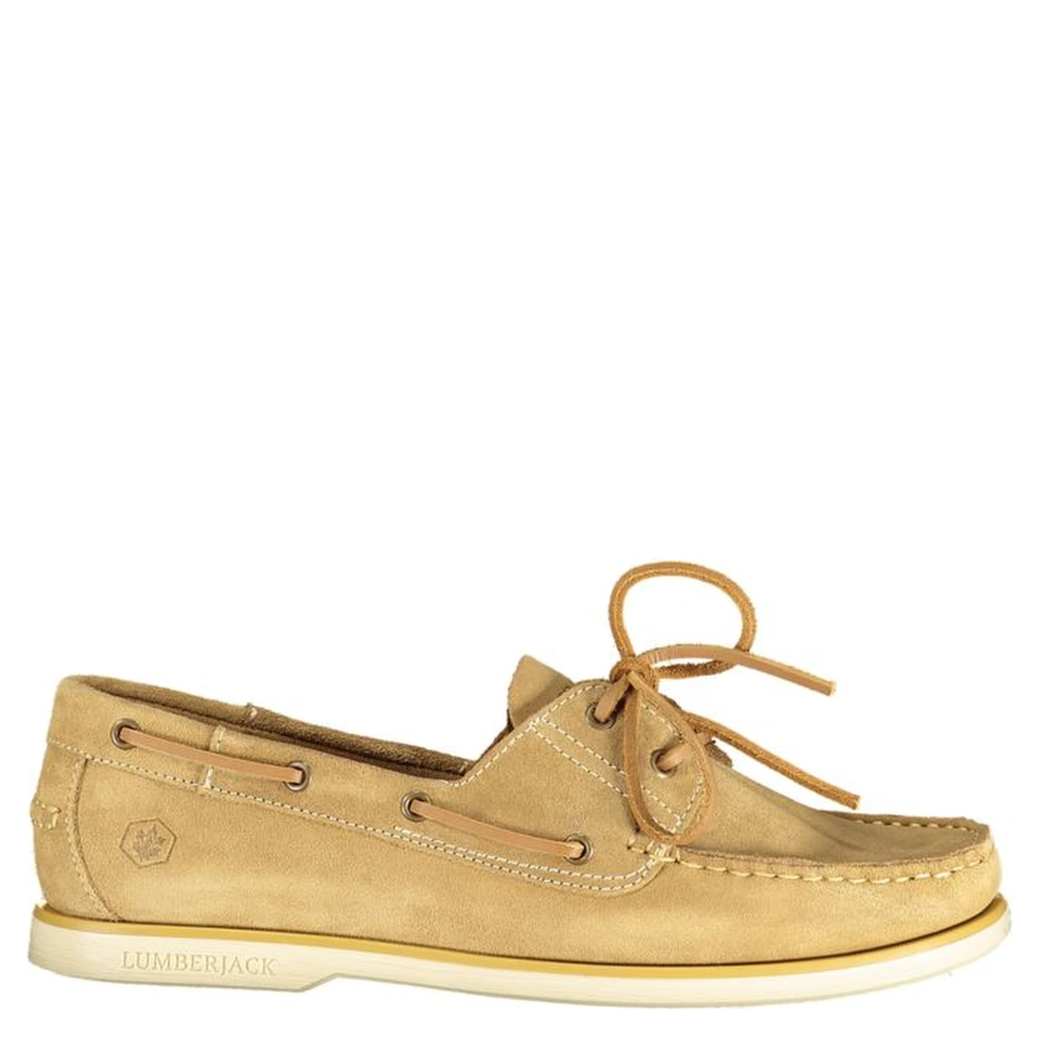 Beige Leather Men Classic Shoe