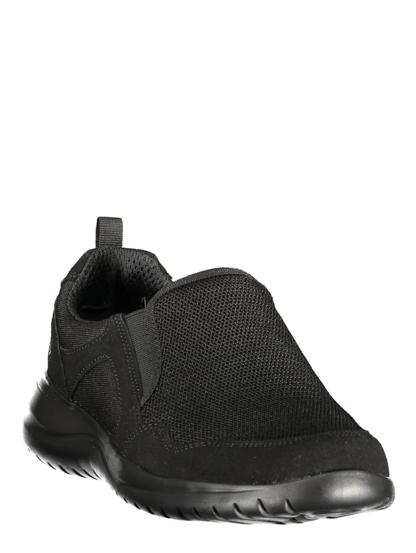 Black Polyurethane Men's Sneaker