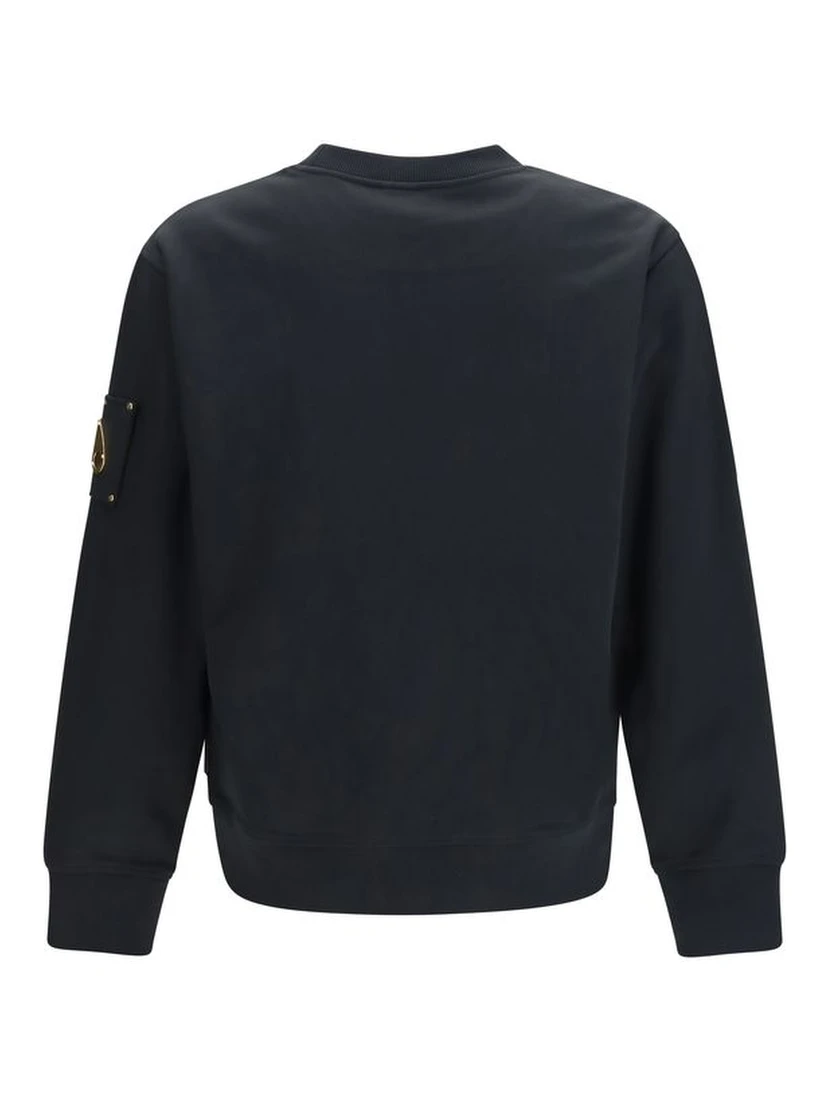 Black Cotton Sweatshirt