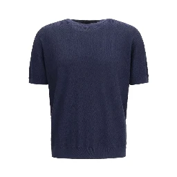 Blue Silk Sweatshirt
