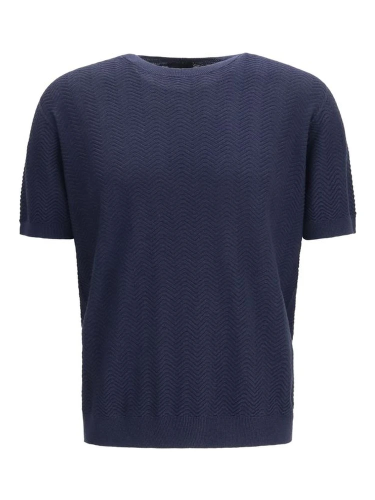 Blue Silk Sweatshirt