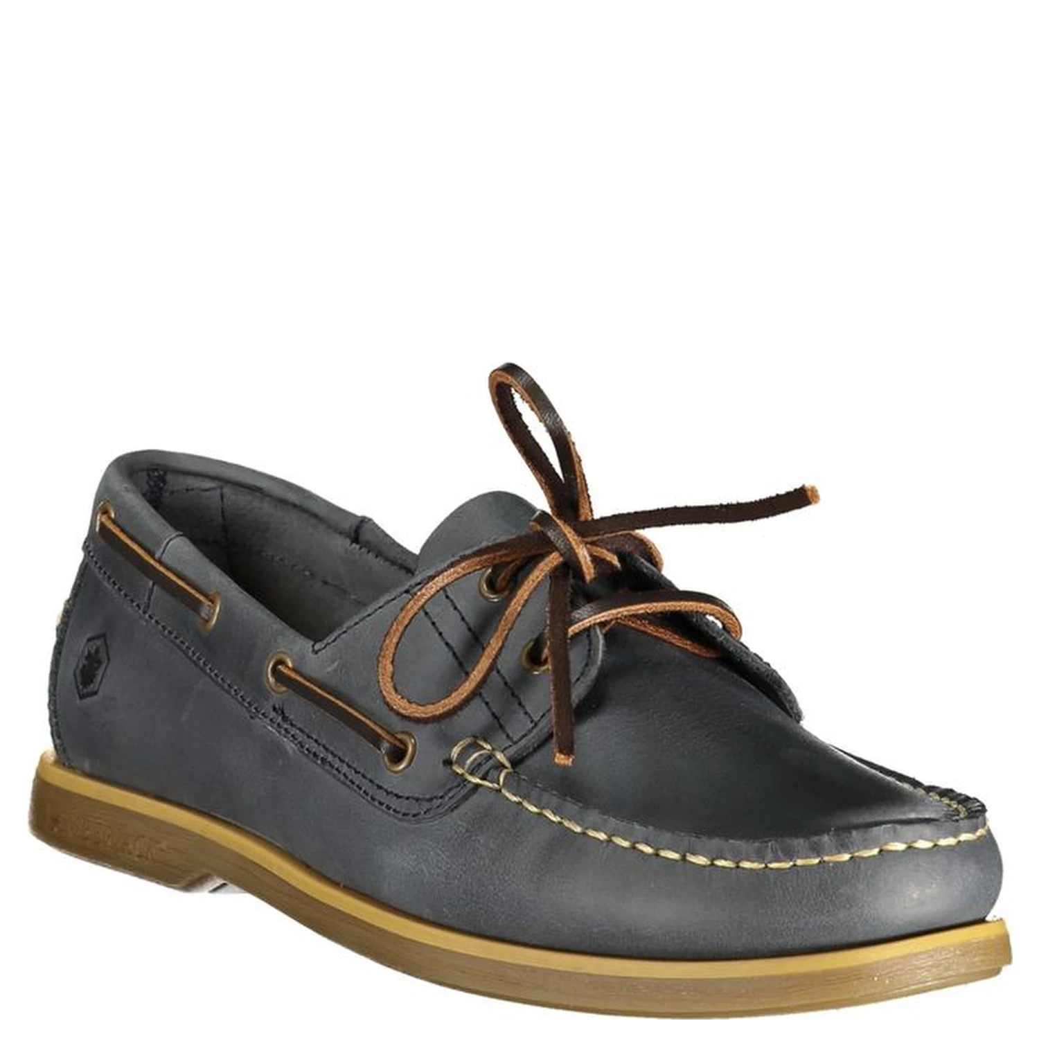 Blue Leather Men Classic Shoe