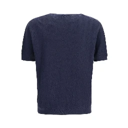 Blue Silk Sweatshirt