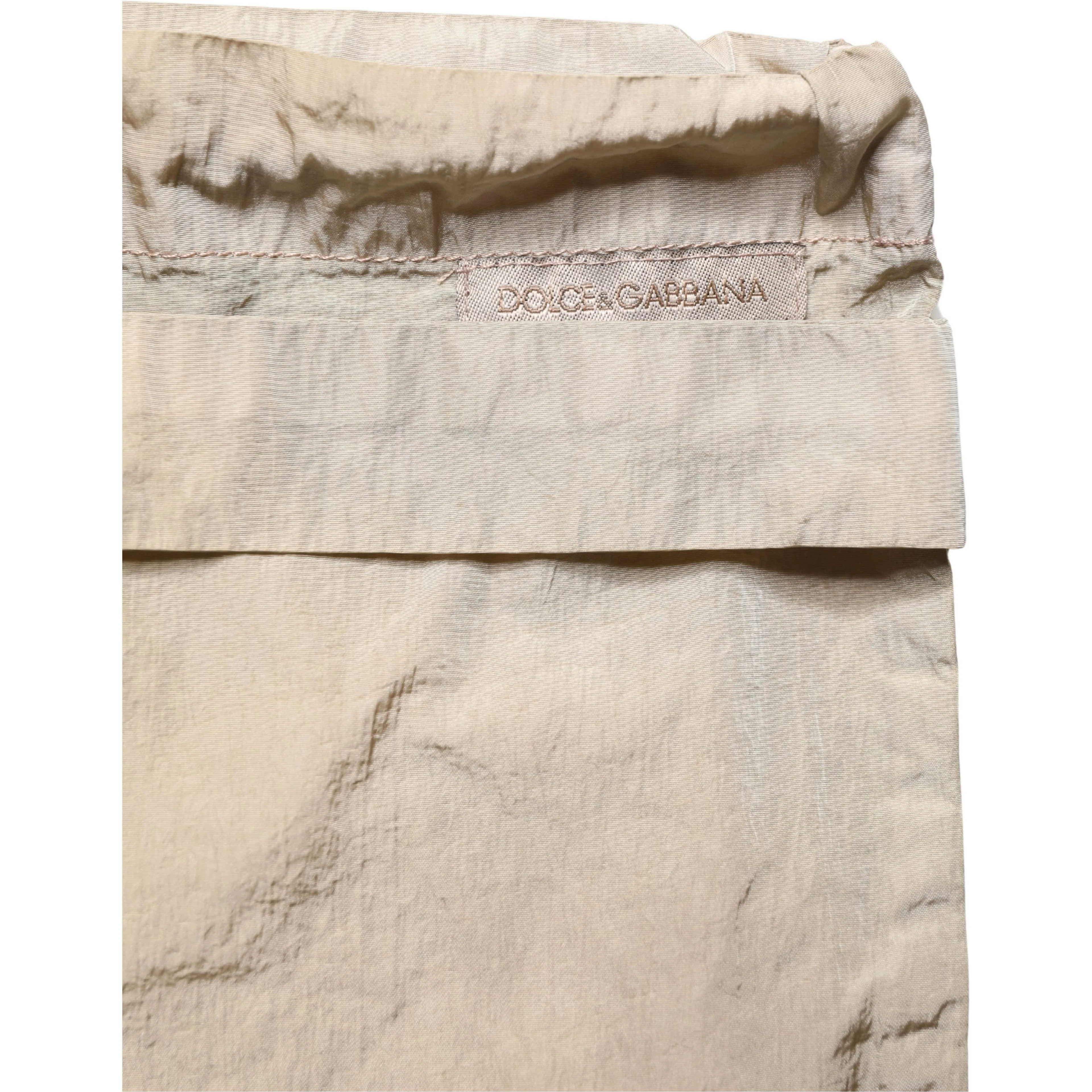 Brown Nylon Drawstring Swim Shorts Swimwear