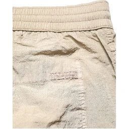 Brown Nylon Drawstring Swim Shorts Swimwear