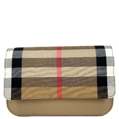 Burberry Small Leather Madison Crossbody Check Bag