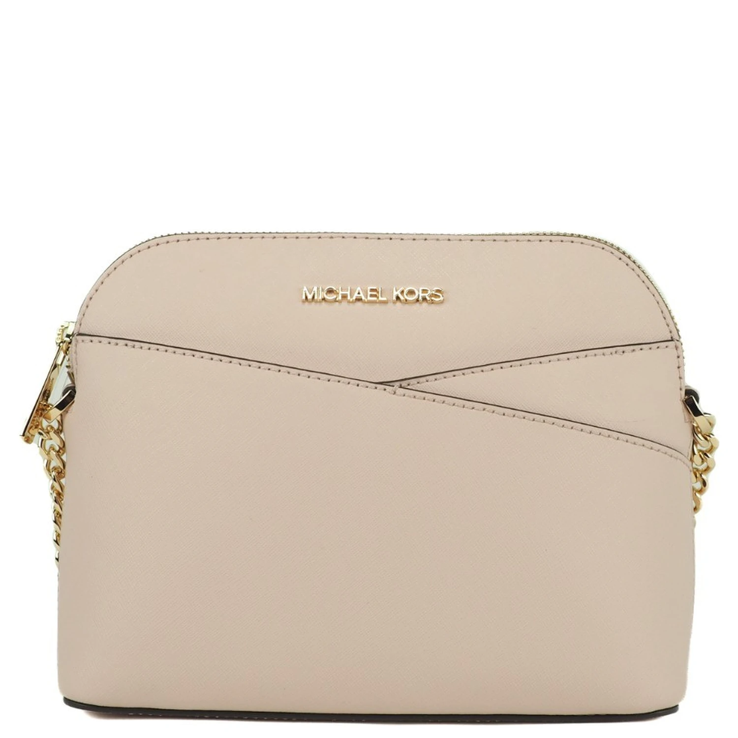 Michael Kors Women'S Jet Set Travel Dome Leather Crossbody Bag