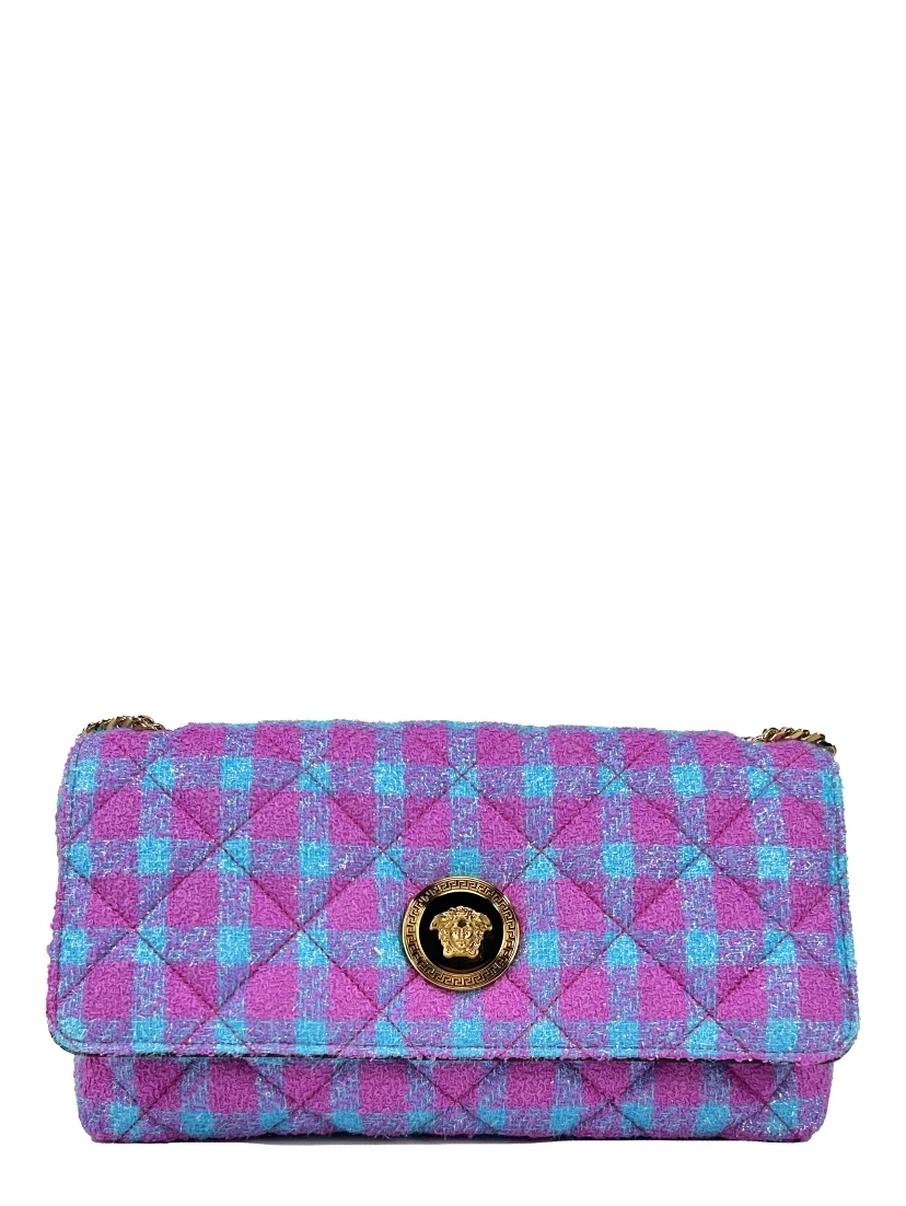 Versace Wool Lurex Medium Shoulder Crossbody Bag