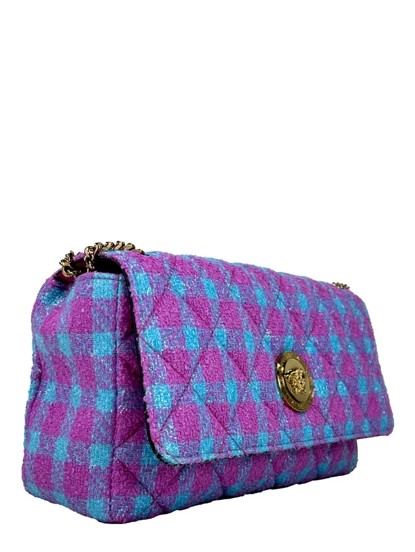 Versace Wool Lurex Medium Shoulder Crossbody Bag