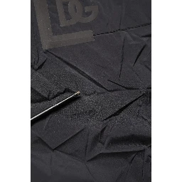 Black Nylon Elastic Waist Swim Shorts Swimwear