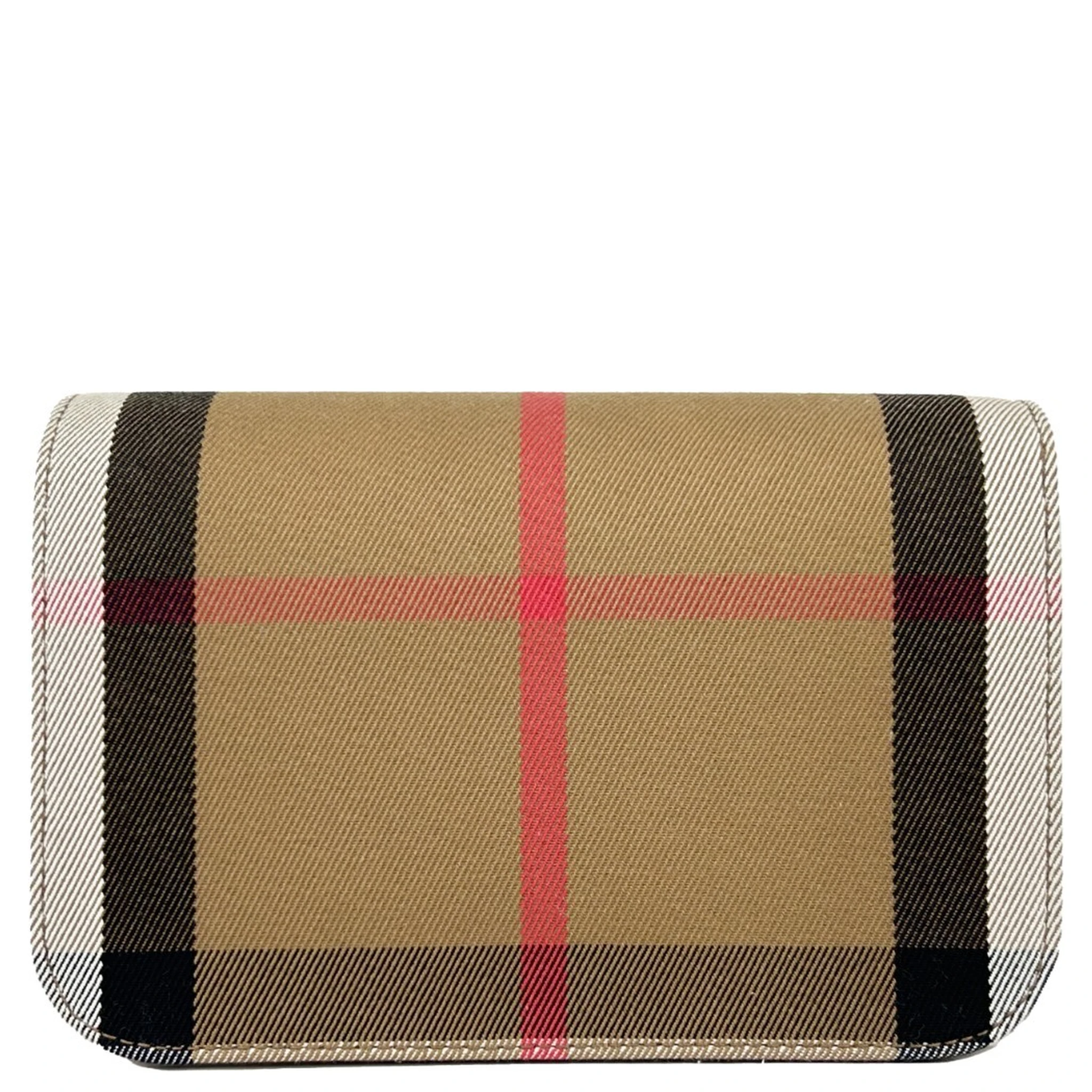 Burberry Small Leather Madison Crossbody Check Bag