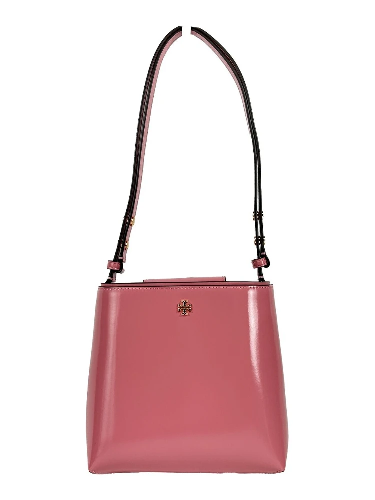 Tory Burch Patent Emerson Small Bucket Bag Purse