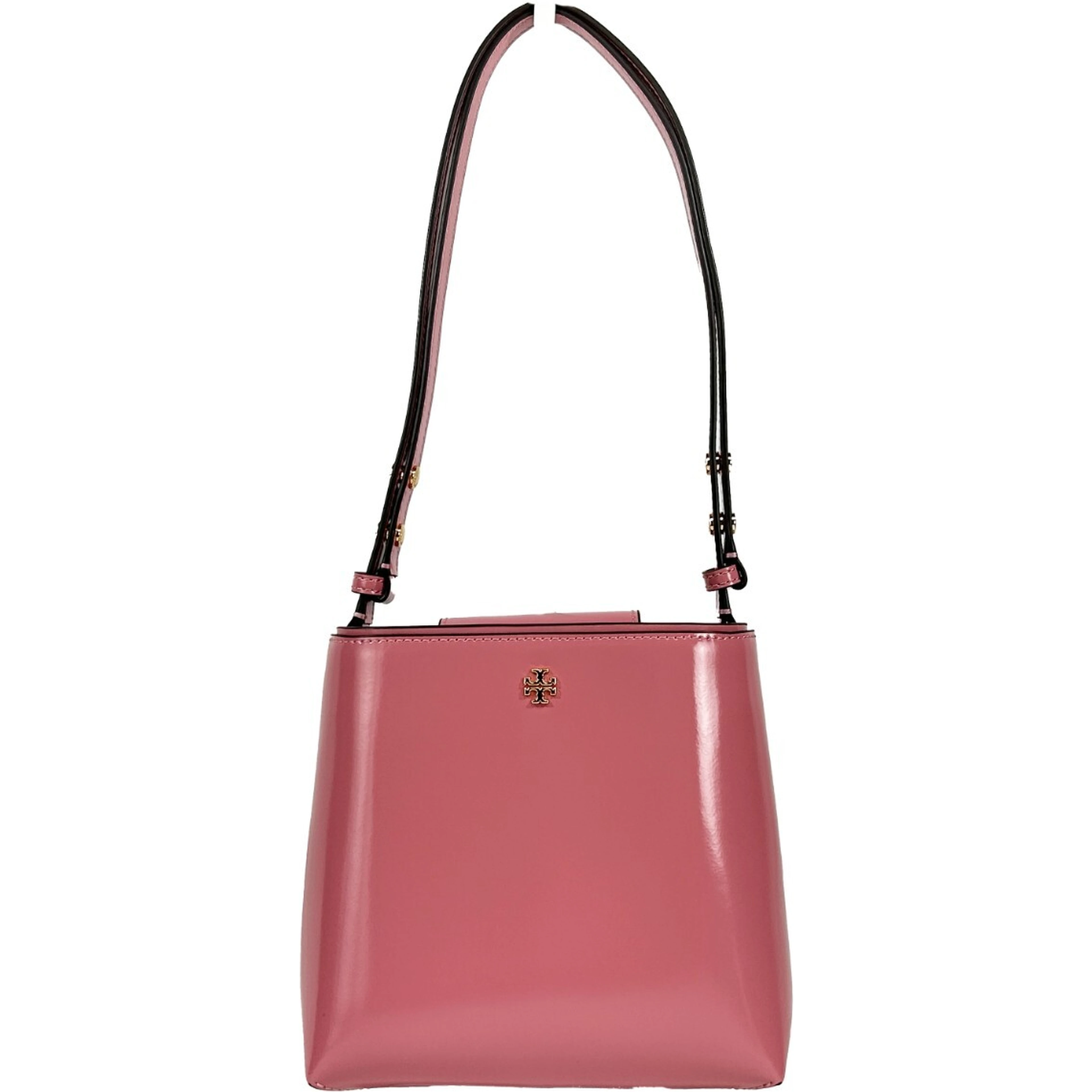 Tory Burch Patent Emerson Small Bucket Bag Purse