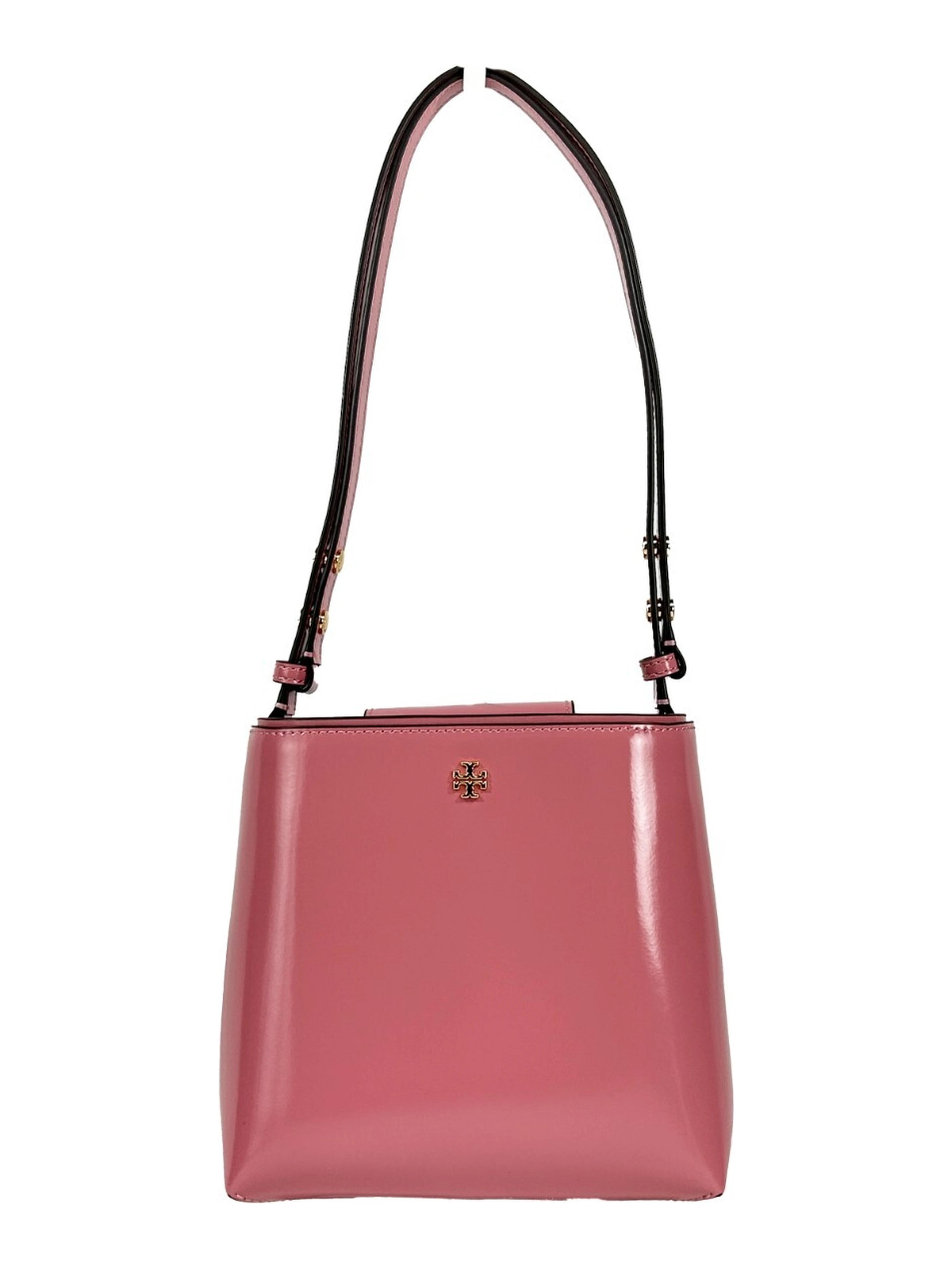 Tory Burch Patent Emerson Small Bucket Bag Purse