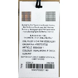 Burberry Paddy Check Crossbody Bag