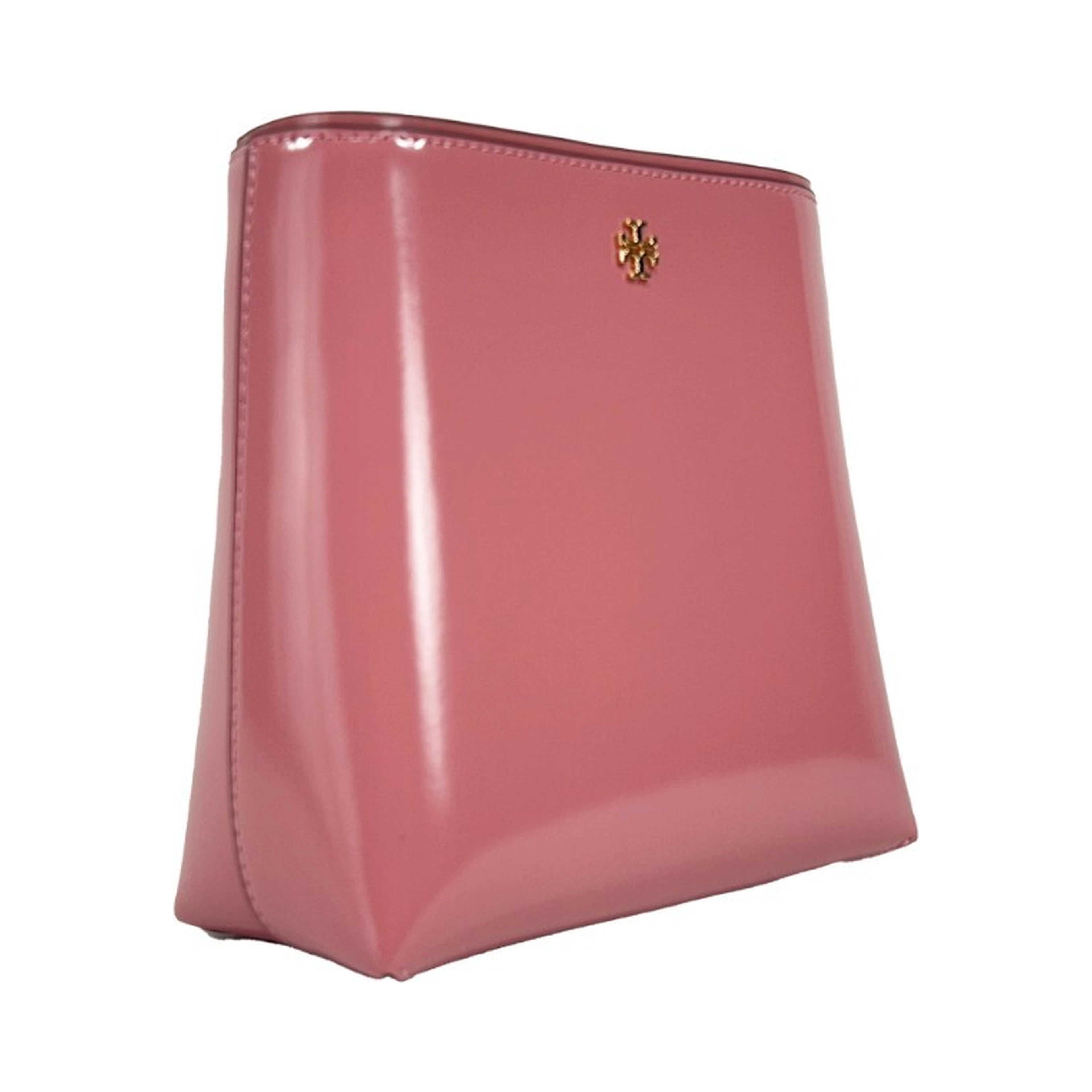 Tory Burch Patent Emerson Small Bucket Bag Purse