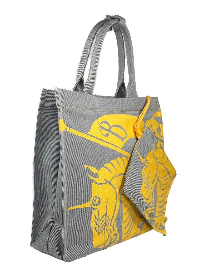 Burberry EKD Canvas Tote Bag With Coin Pouch