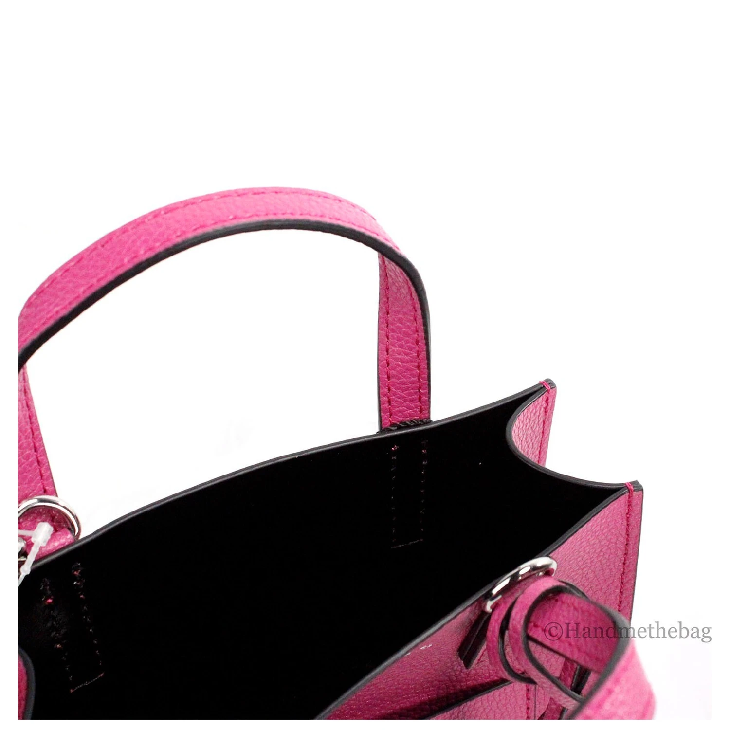 Marc Jacobs Mini Grind Cactus Flower Pebbled Leather Crossbody Tote Bag