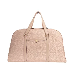 Michael Kors Travel Extra Large Powder Blush PVC Top Zip Weekender Luggage Bag