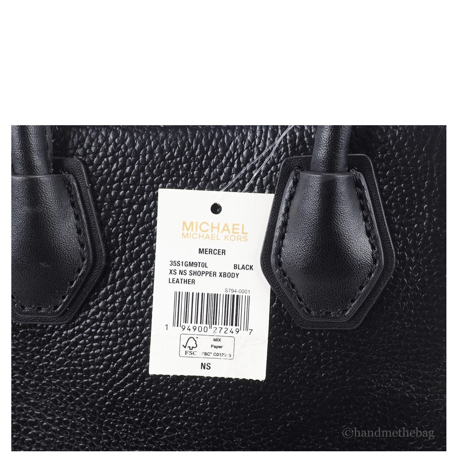 Michael Kors Women'S Leather XS Mercer Crossbody Black Solid