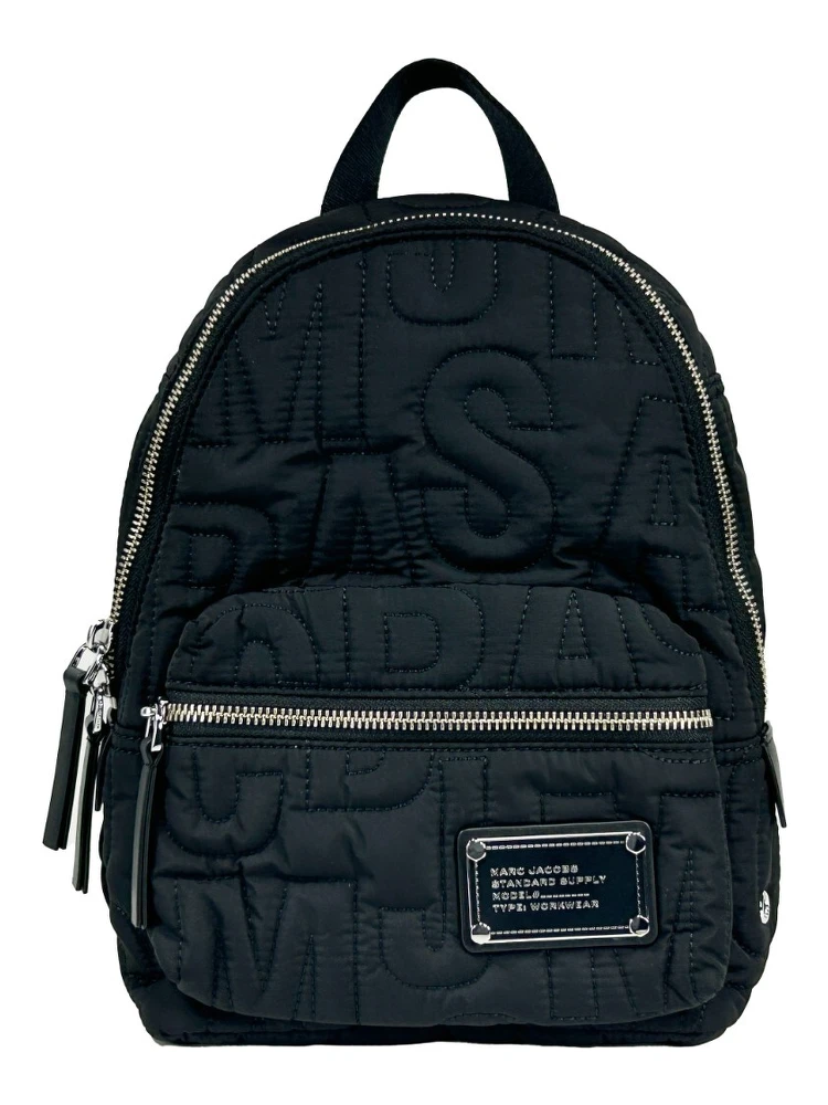 Marc Jacobs Small Black Quilted Backpack Bookbag