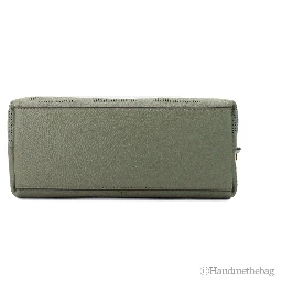 Michael Kors Joan Small Green Perforated Suede Leather Slouchy Messenger Handbag