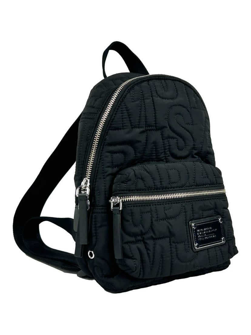 Marc Jacobs Small Black Quilted Backpack Bookbag