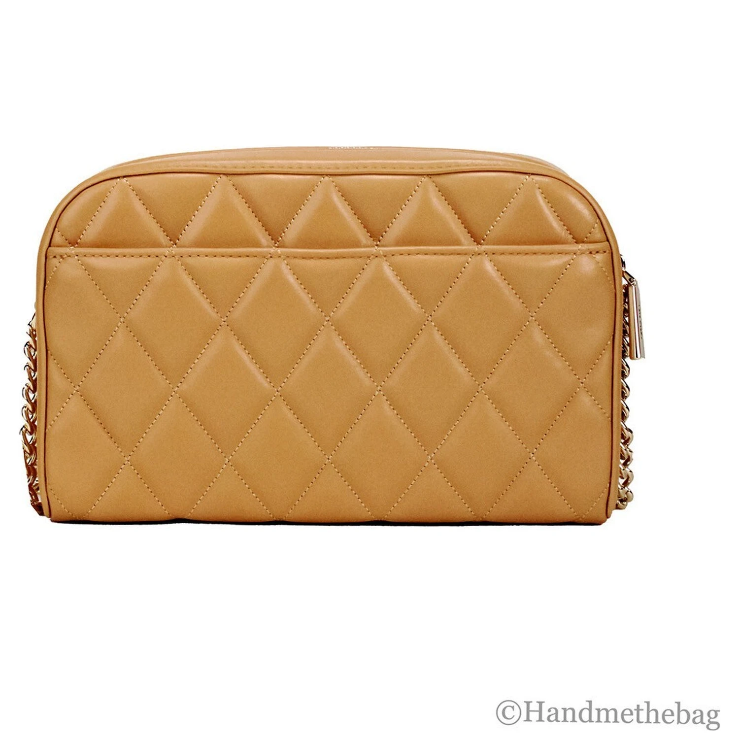 Kate Spade Carey Mini Tiramisu Quilted Smooth Leather Camera Crossbody Bag